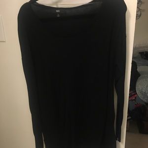 Basic black sweater dress